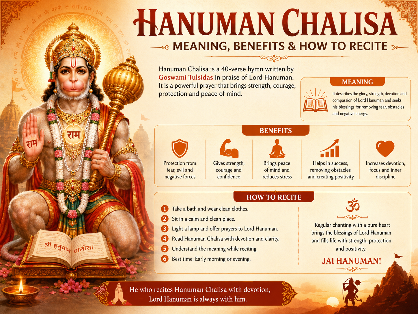 Hanuman Chalisa: Meaning, Benefits & How to Recite