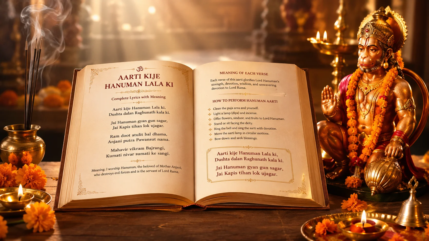 Hanuman Aarti: Aarti Kije Hanuman Lala Ki — Lyrics & Meaning
