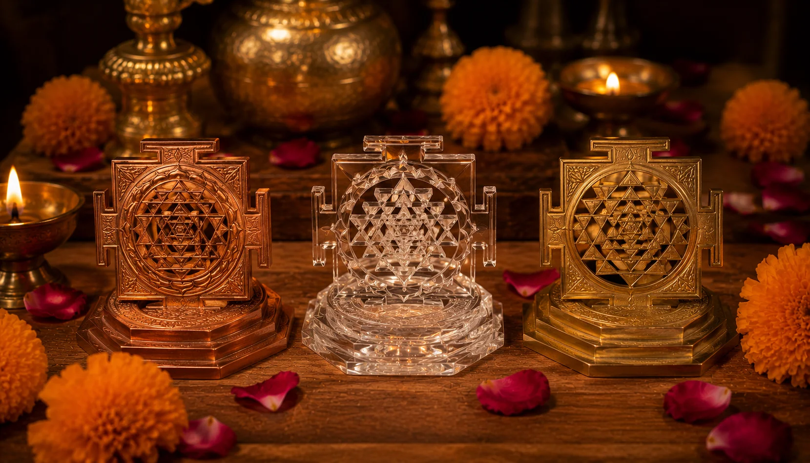 Shree Yantra: Copper vs Crystal (Sphatik) vs Panchdhatu — Which Is Best?