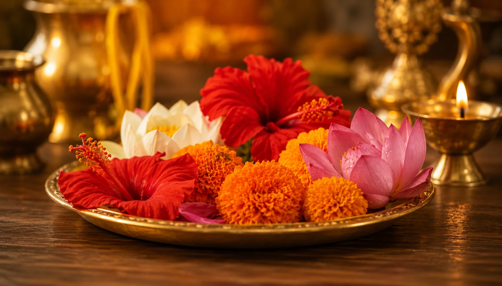 Which Flowers to Offer (and Avoid) to Shiva, Vishnu, Durga & Ganesha