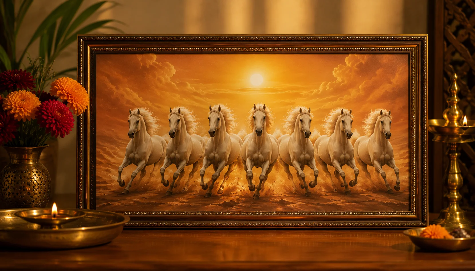 Seven Running Horses Painting: Vastu Direction & Meaning for Growth