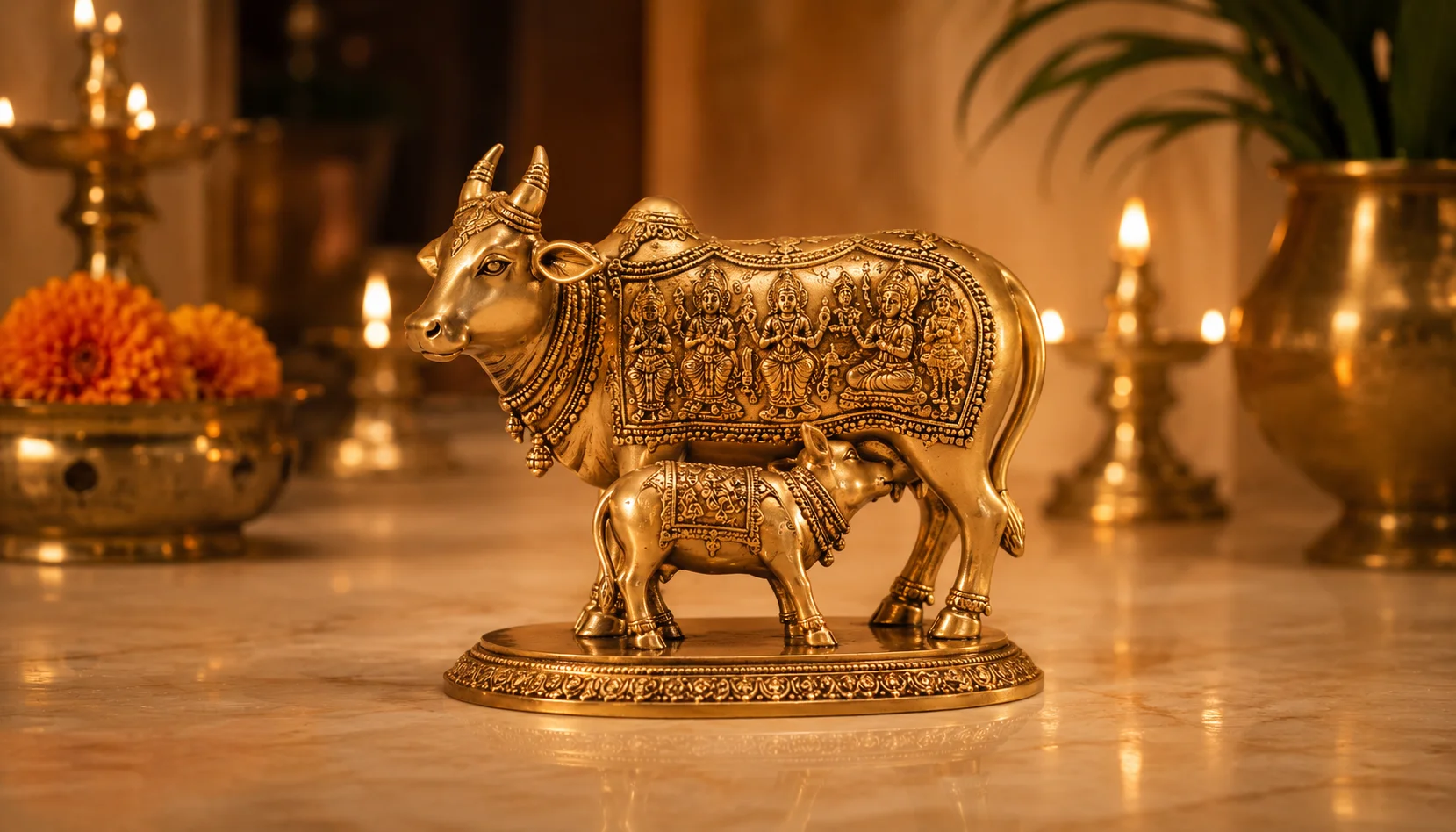Kamdhenu Cow Statue: Vastu Placement at Home for Peace and Prosperity
