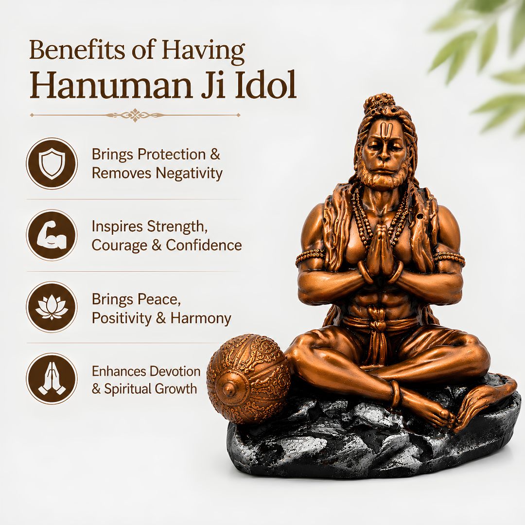 Mahabali Hanuman Meditating Idol| Energised — Statues