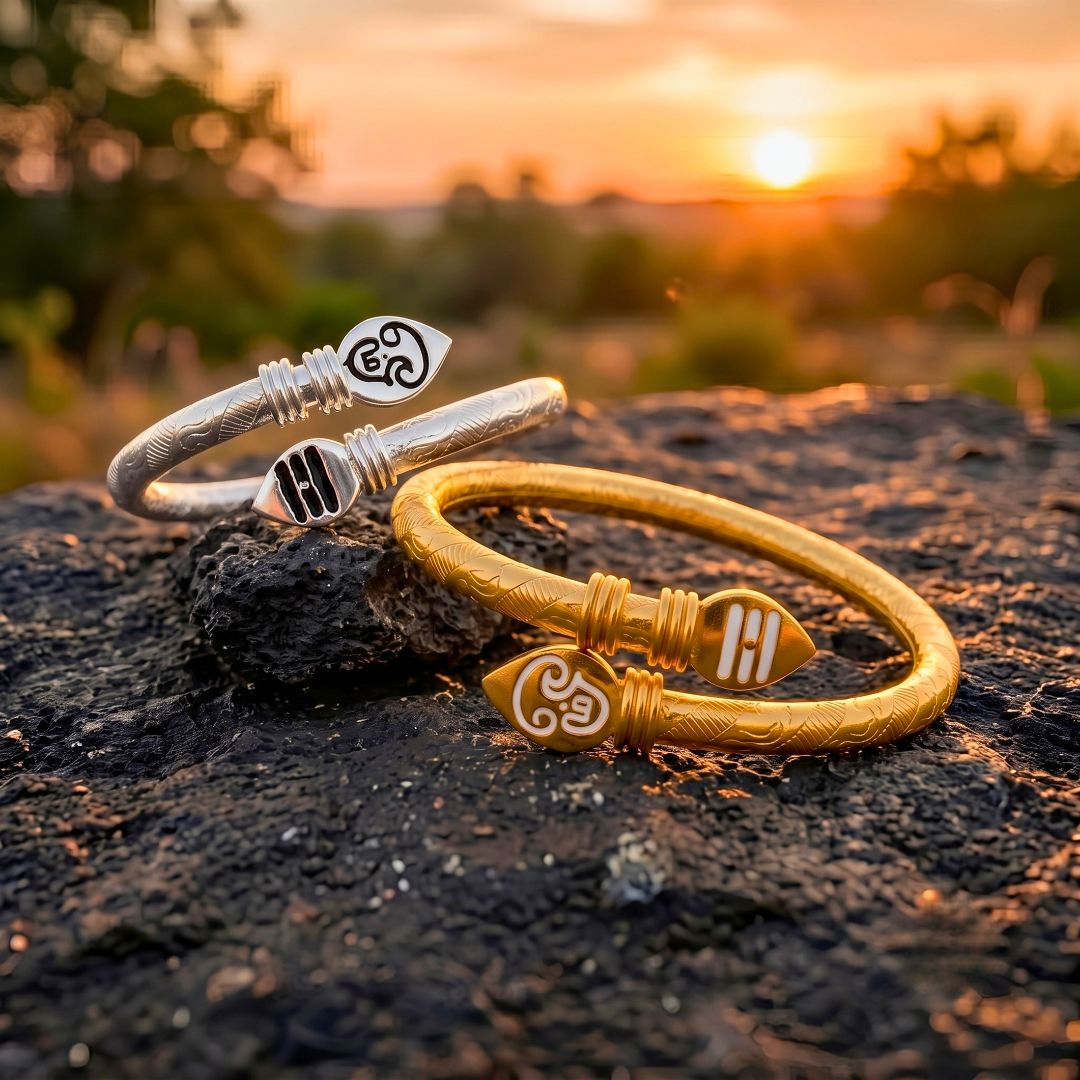 Murugan Vel Kada Combo (Silver & Golden) | Twin Sacred Bracelets for Strength & Protection — Combos