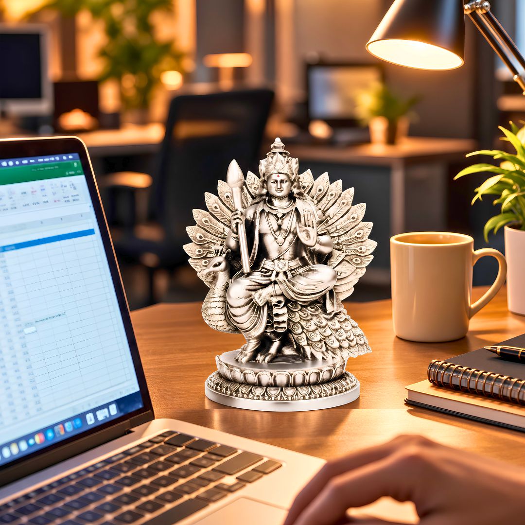 Murugan on Peacock Throne